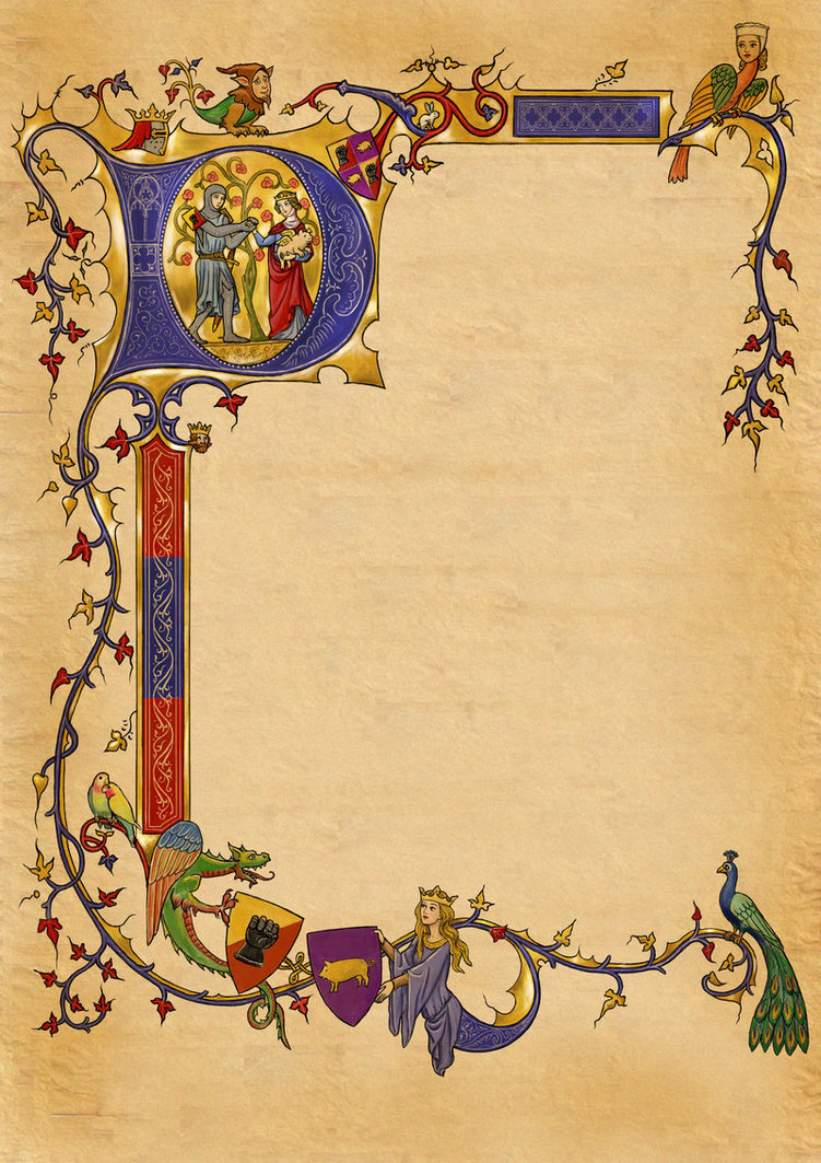 Medieval Invite Illumination by dashinvaine on