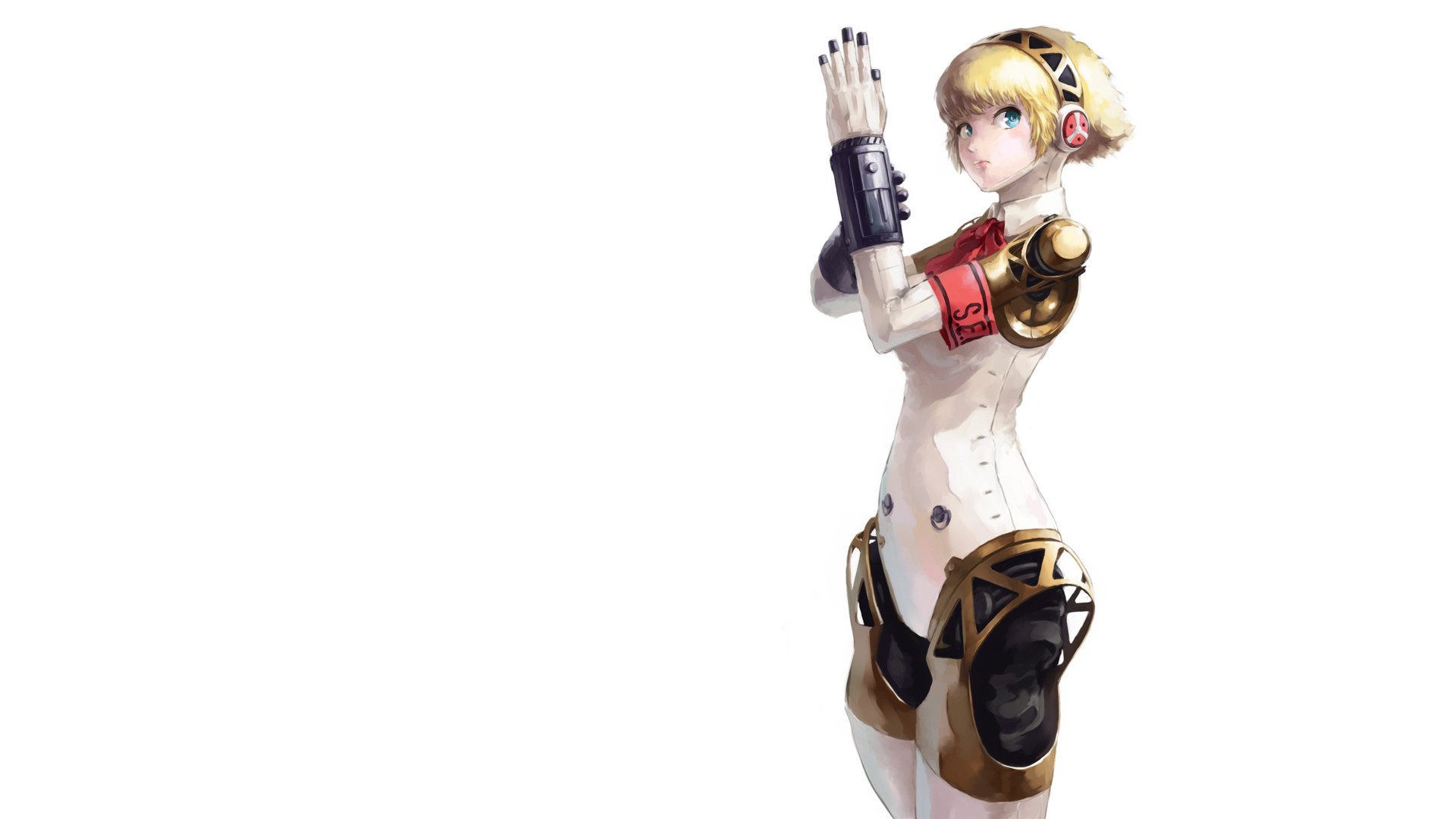 Persona Anime Drawing White Aigis Wallpaper Background