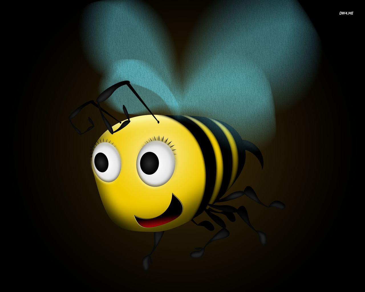 Flying Honey Bee Wallpaper Digital Art