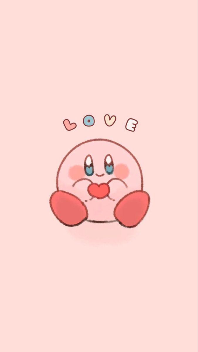 Kirby Love Wallpaper Pink Hello