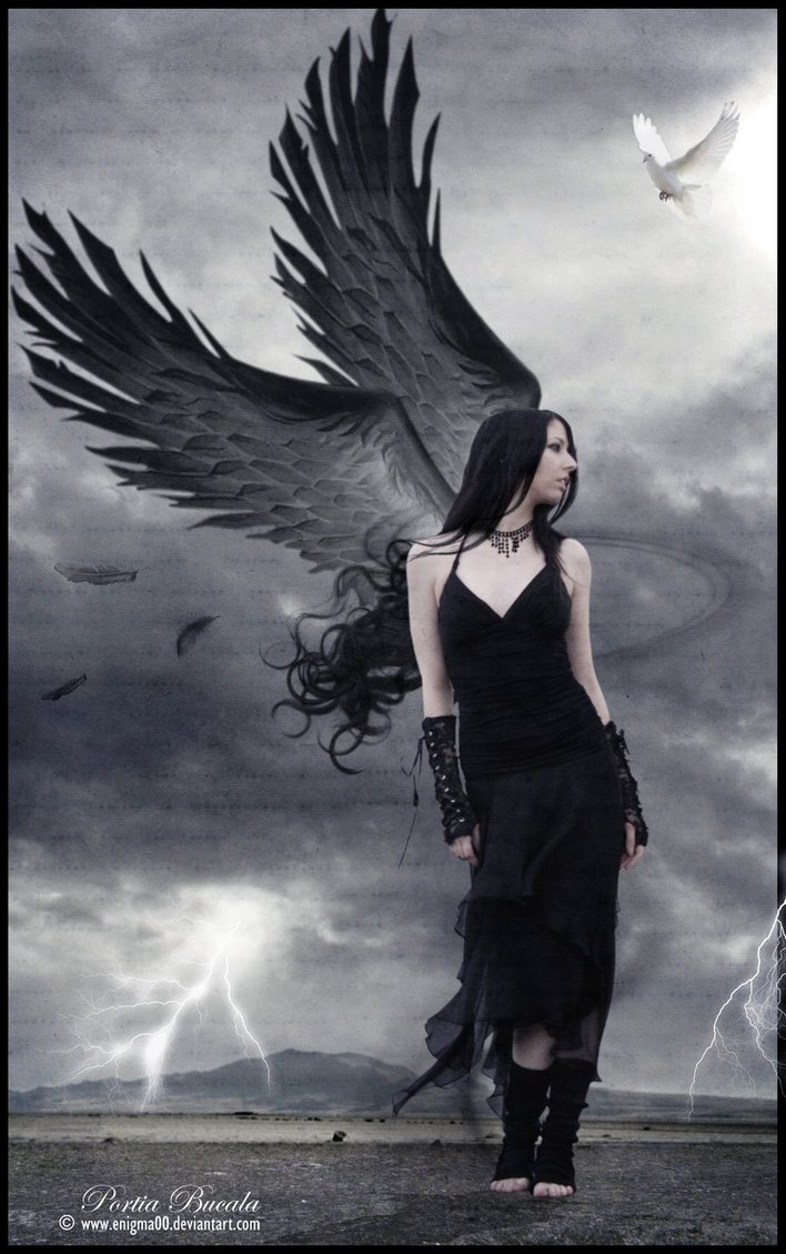 Goth Angel Enlighten By Enigma00