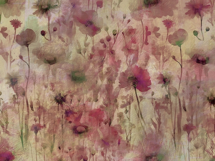 Luxury Wildflower Antique Wallpaper
