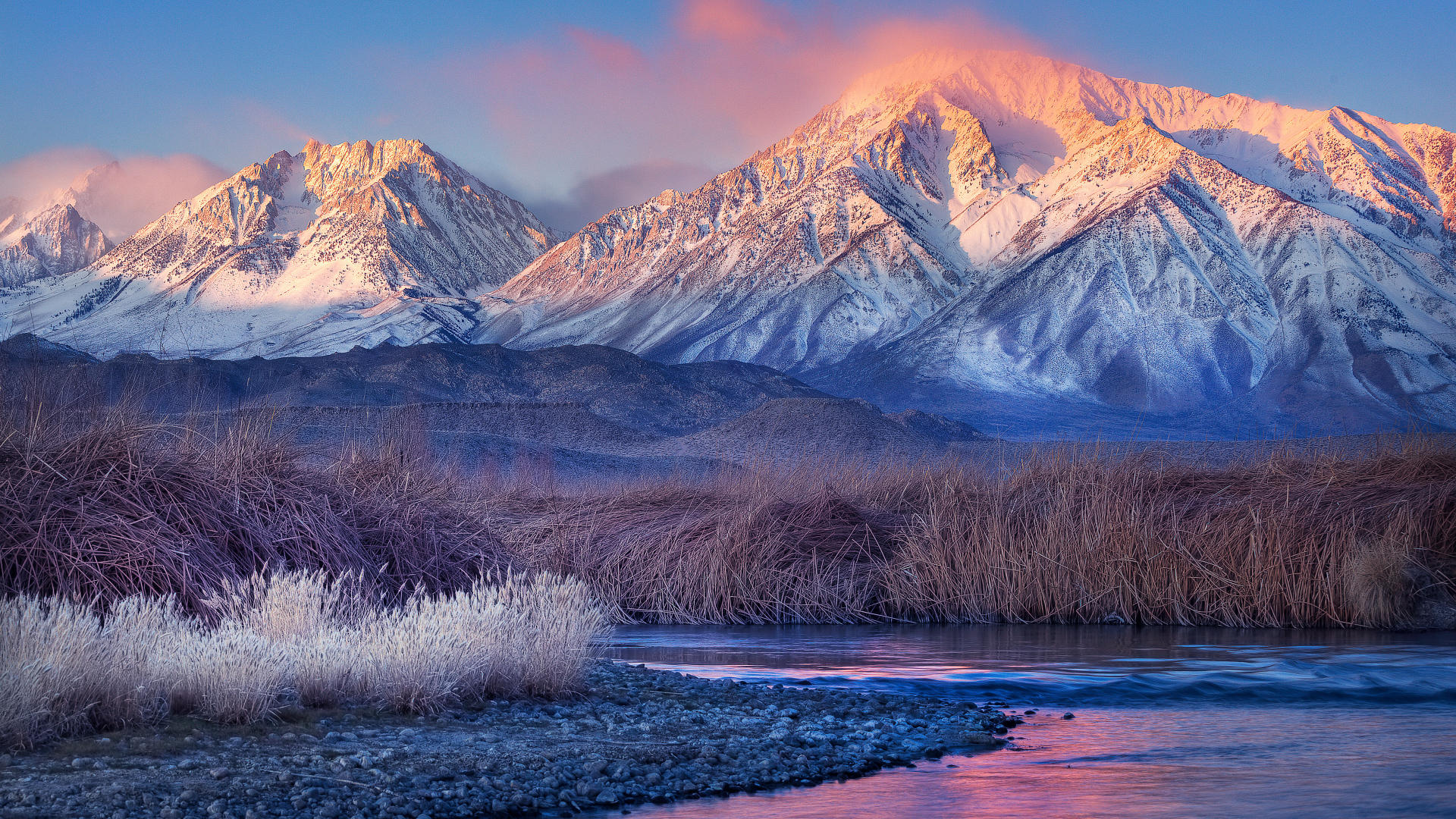 Snowy Mountains Wallpaper HD