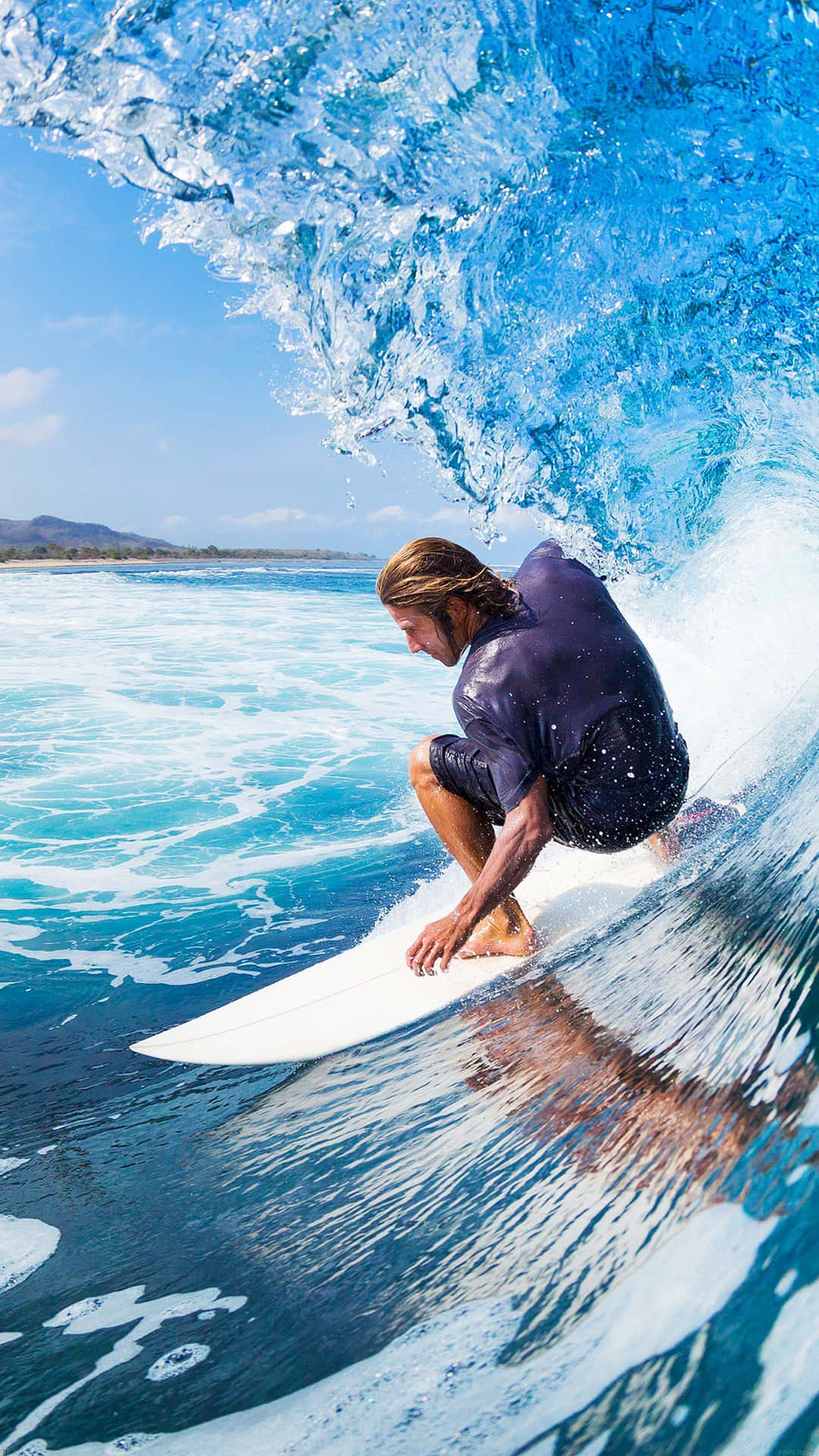 Surfing iPhone Wallpaper
