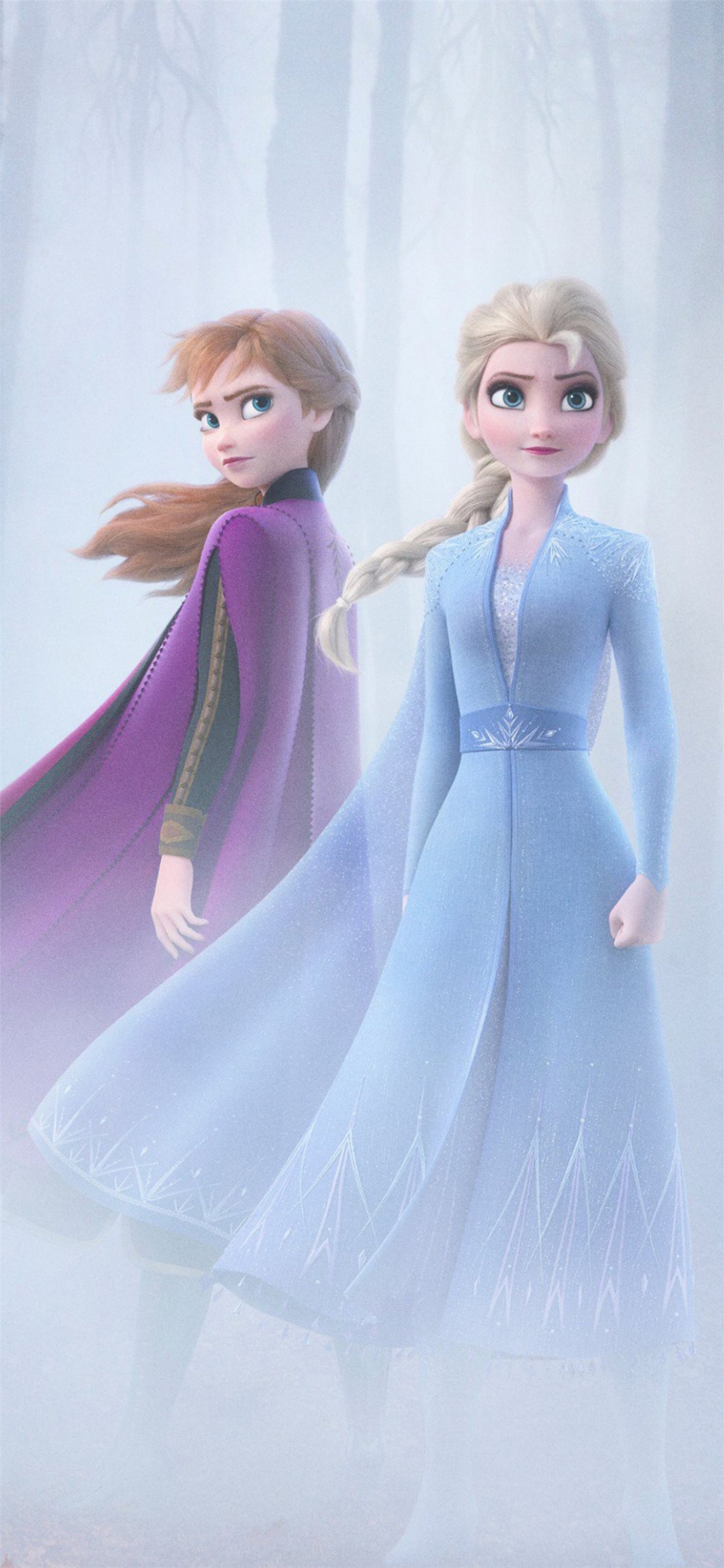 Anna And Elsa In Frozen 4k iPhone X Wallpaper