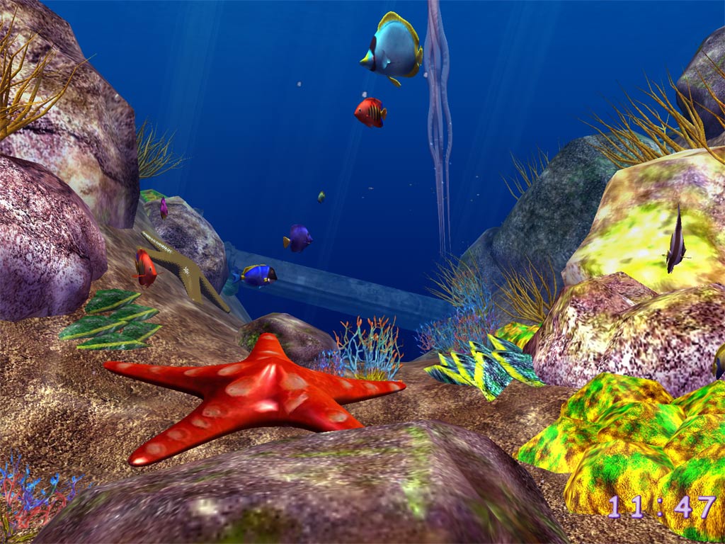 3d Ocean Fish Screensaver Screenshot Screensavers Screen