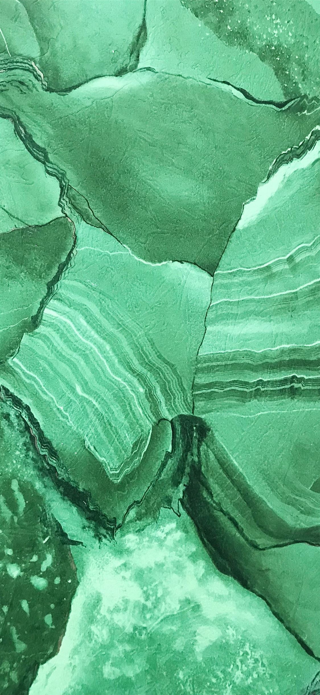 Green Abstract Art iPhone Wallpaper