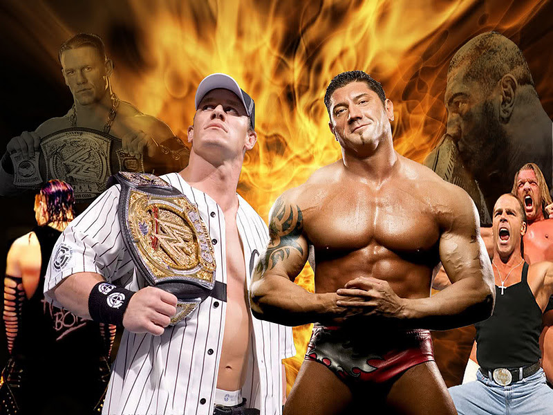 Wwe Wallpaper Batista Vs John Cena