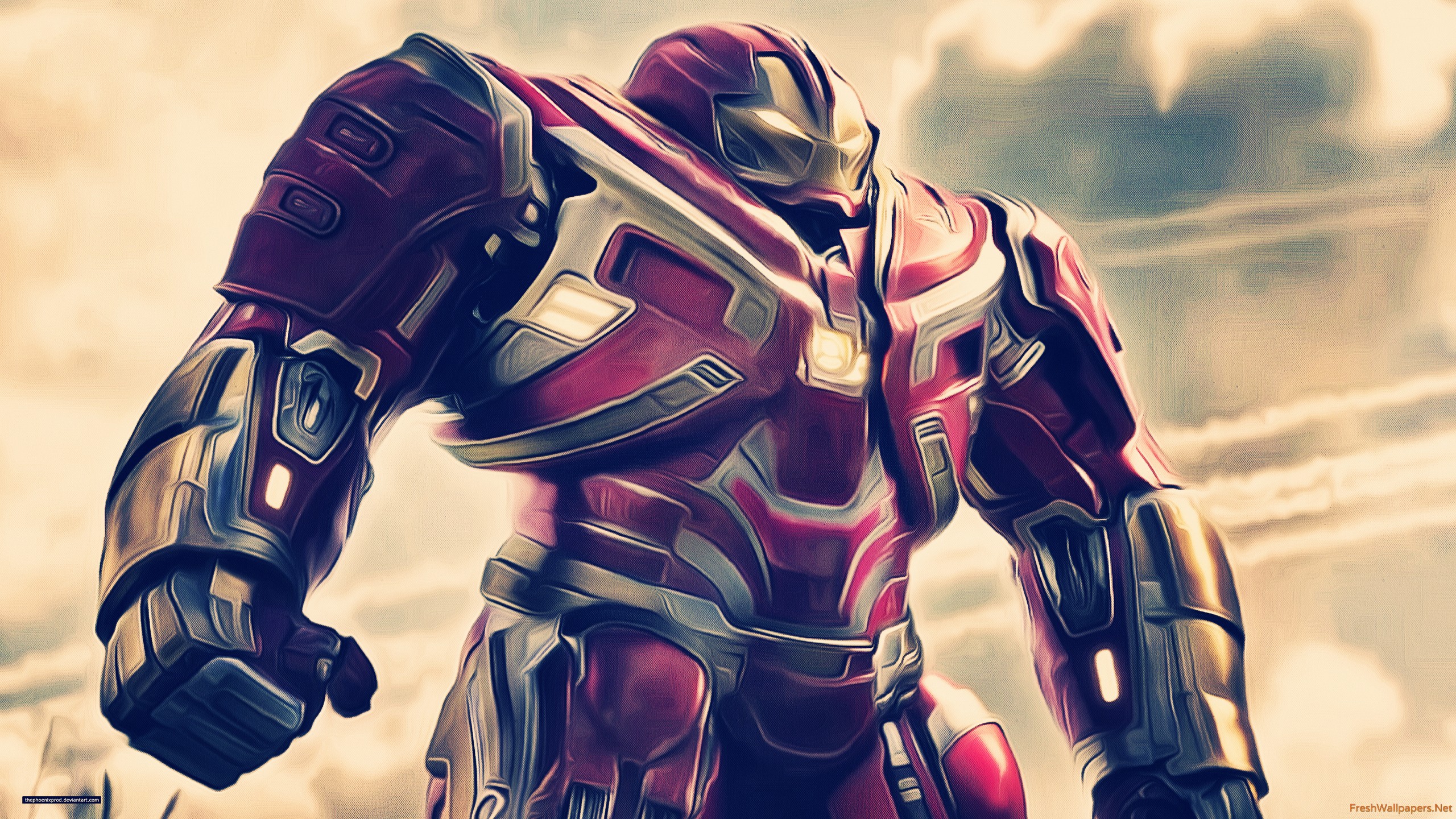 Iron Hulkbuster In Avengers Infinity War Artwork Wallpaper