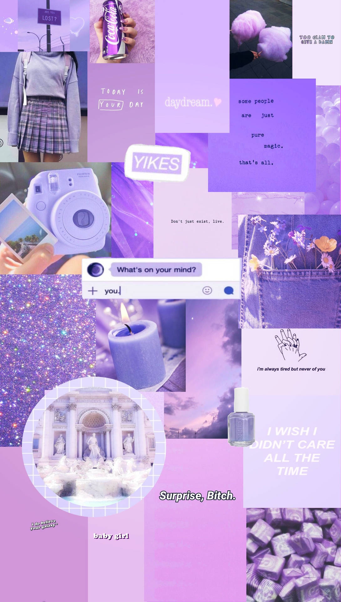 Light Purple Aesthetic Wallpaper