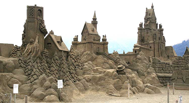 Backside Of Sand Castle Wallpaper