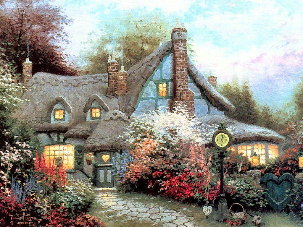 Country Cottage Wallpaper