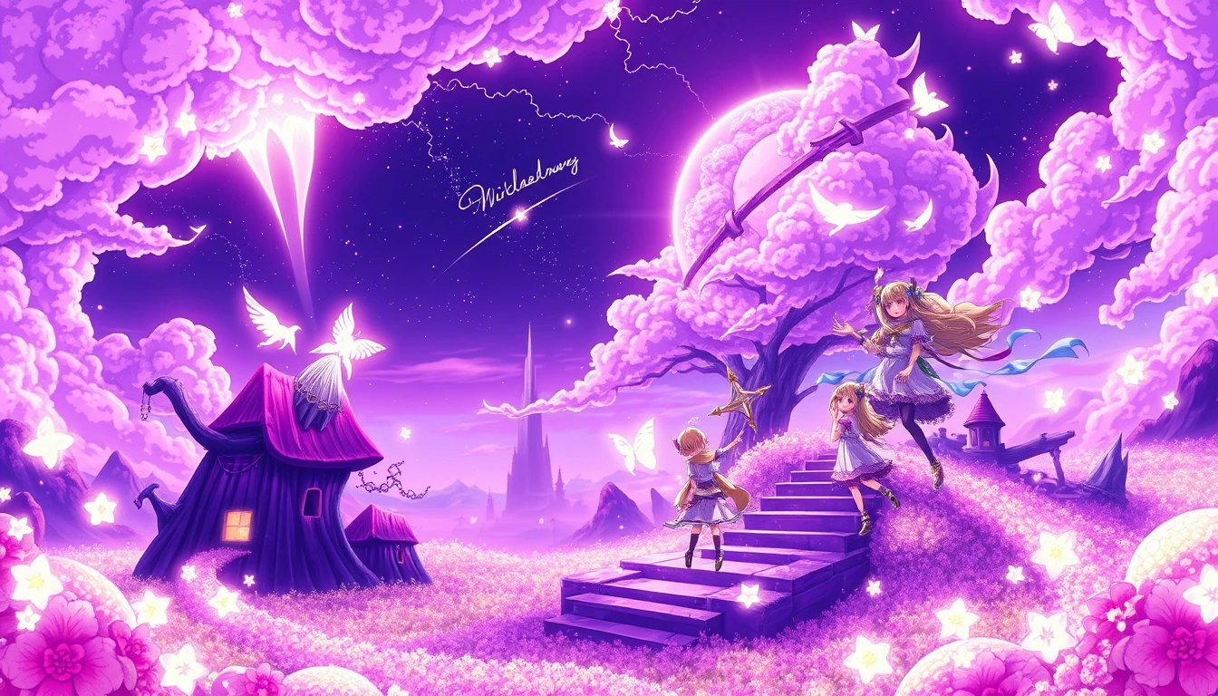 Cool Anime Purple Wallpaper