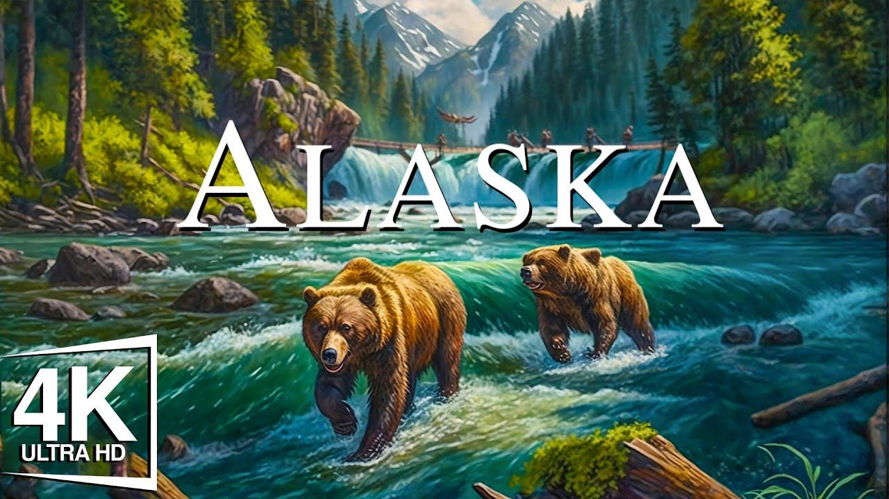 Flying Over Alaska Relaxing Music With Beautiful Natural