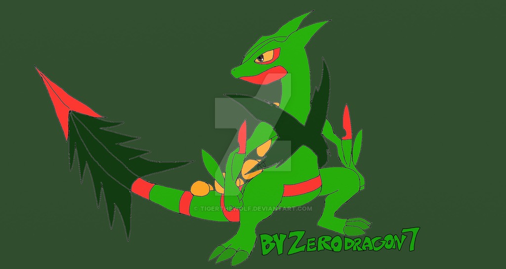 Mega Sceptile By Tigerthewolf