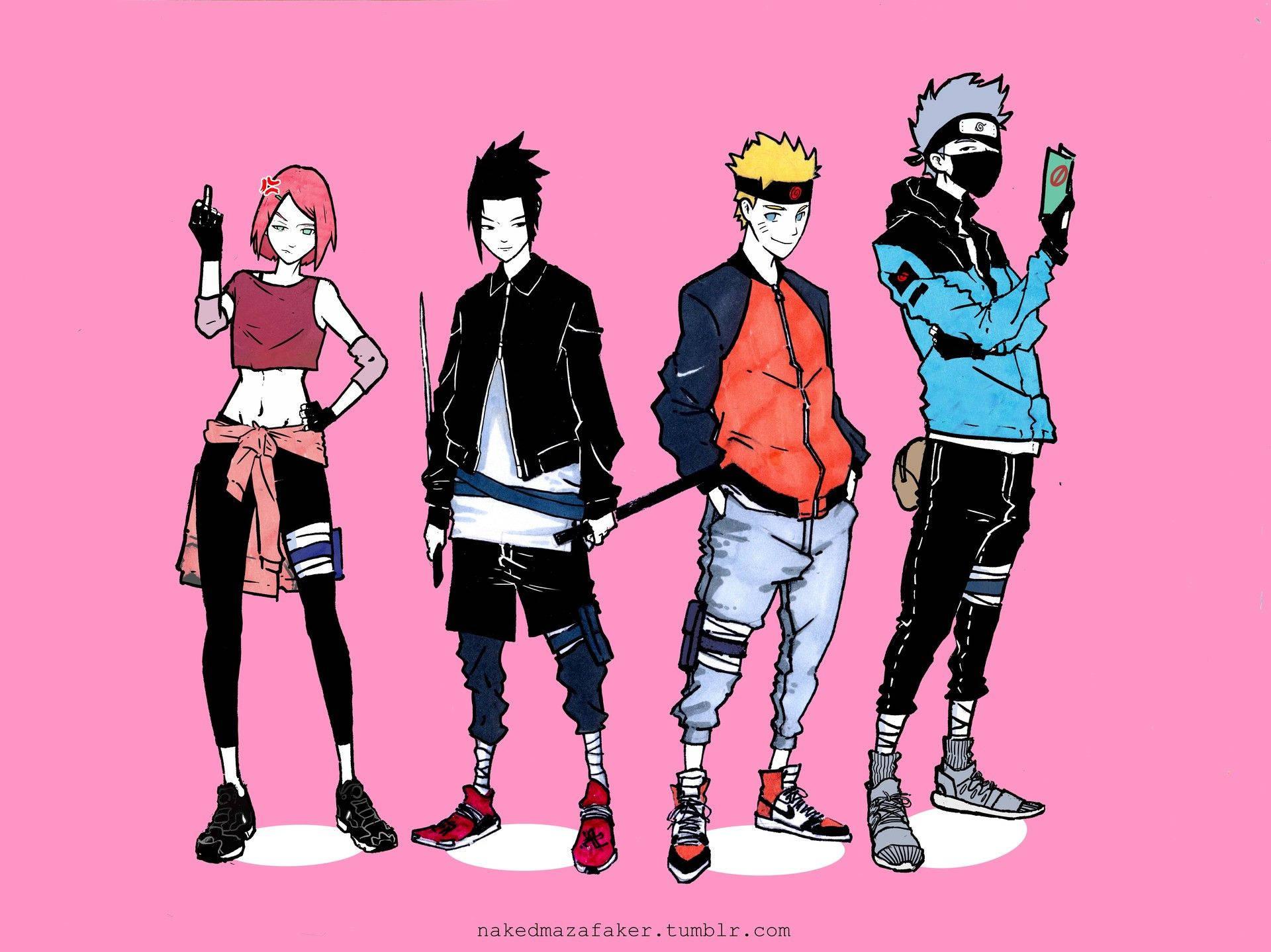 Naruto Drip Background Wallpaper
