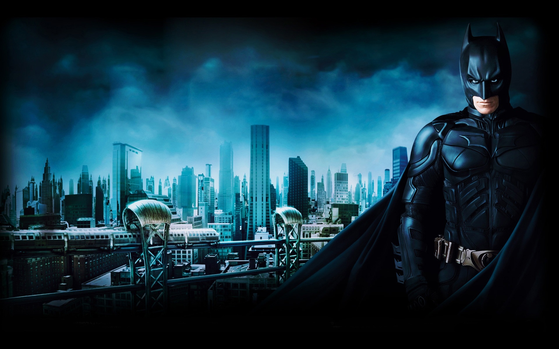 Batman Gotham City Setting Desktop Wallpaper