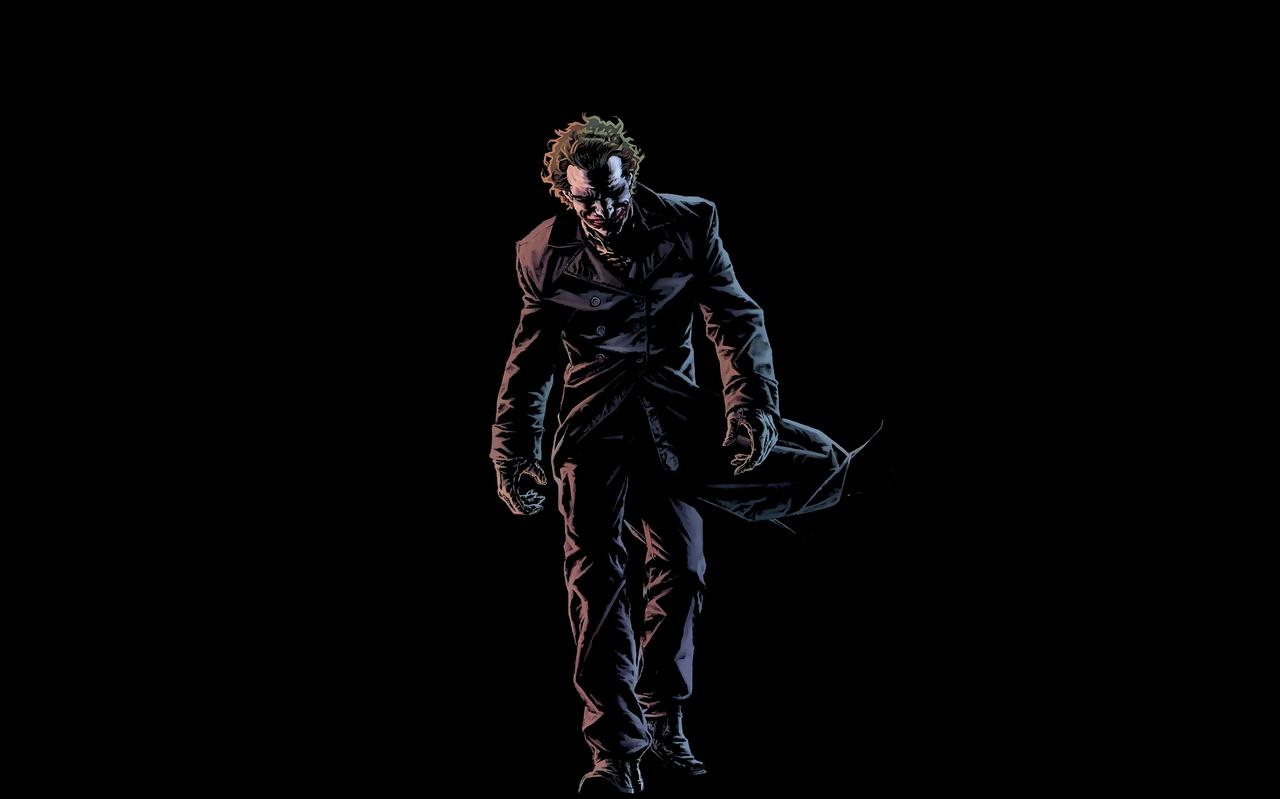 Free Download 1280x800 Joker Walking In Dark 4k 720p Hd 4k Wallpapersimages 1280x800 For Your 