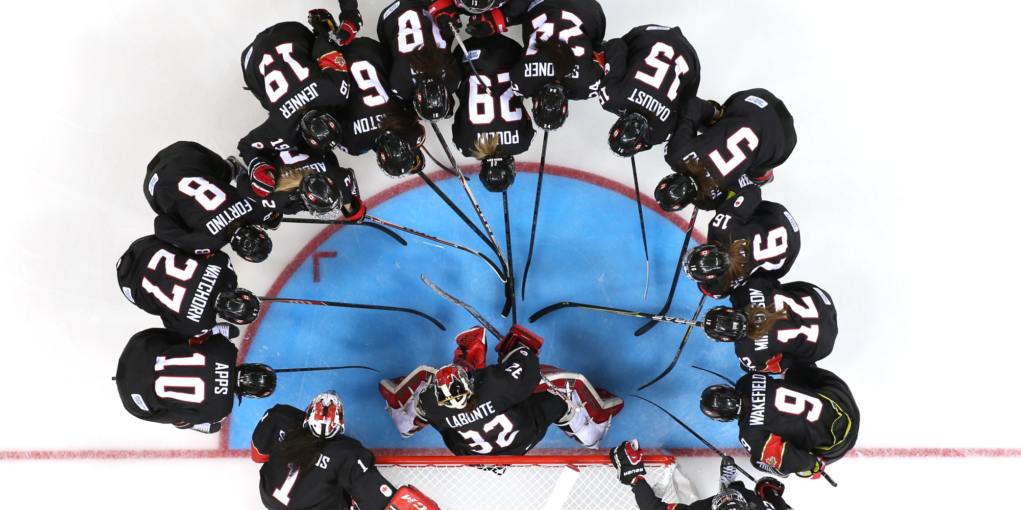 Canadian Women S Hockey Team At The Olympics In Sochi Wallpaper And