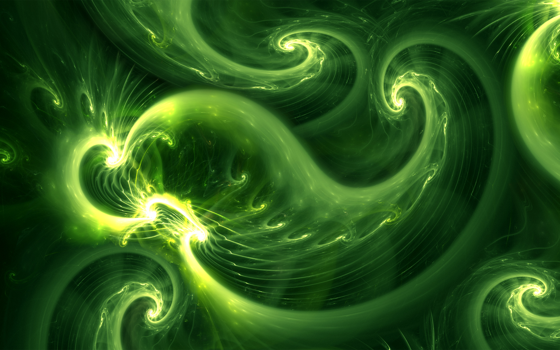 Green Abstract Light Wallpaper