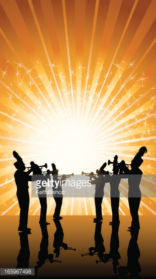 Trumpet Player Background Marching Band Vector Art Getty Image
