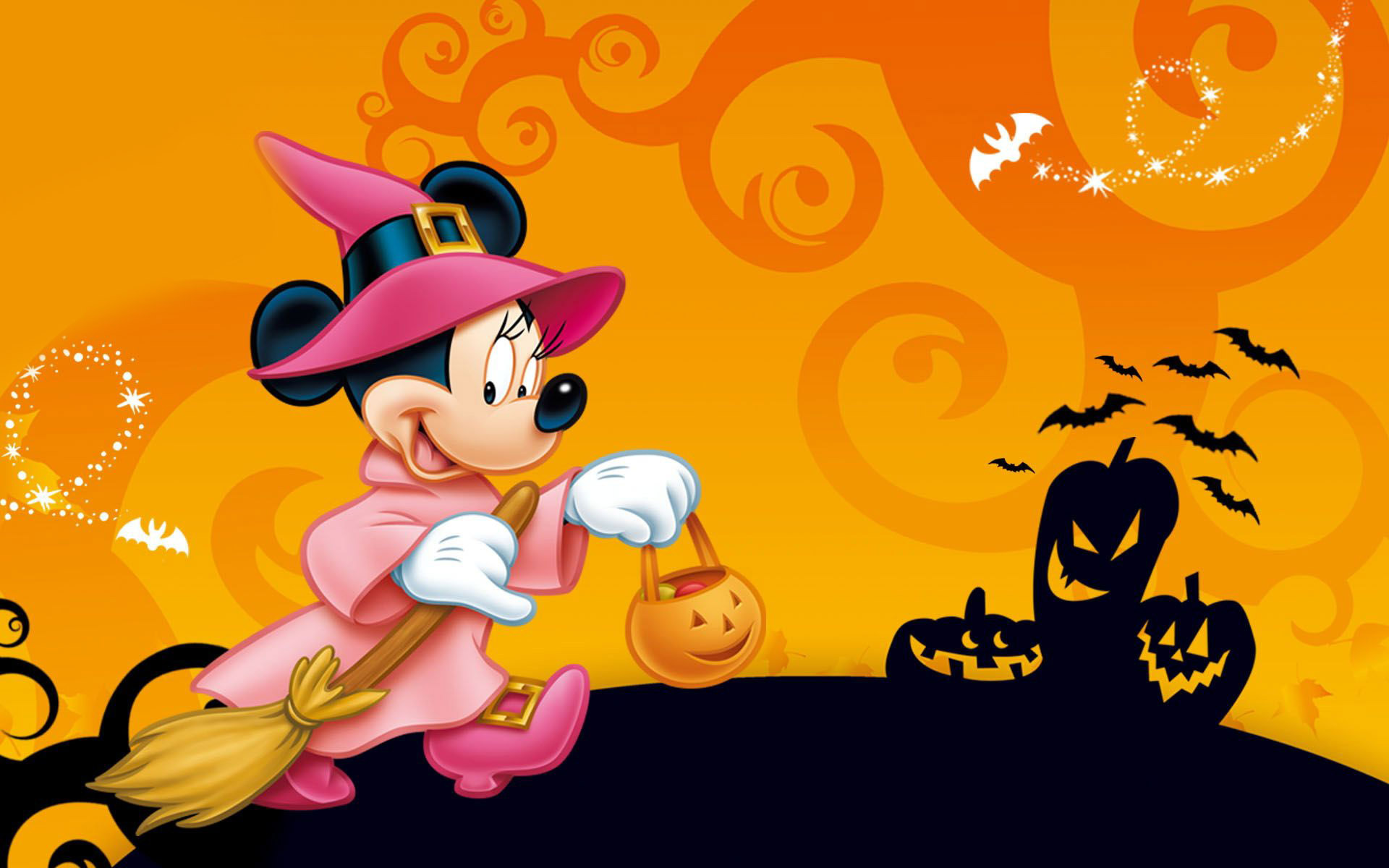 Minnie Mouse During Halloween Wallpaper