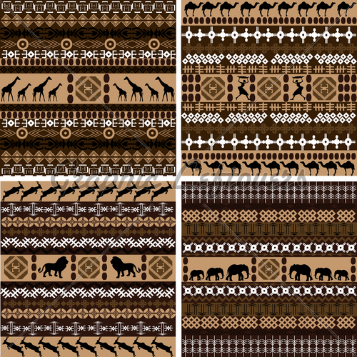 African Tribal Wallpaper Four Background With