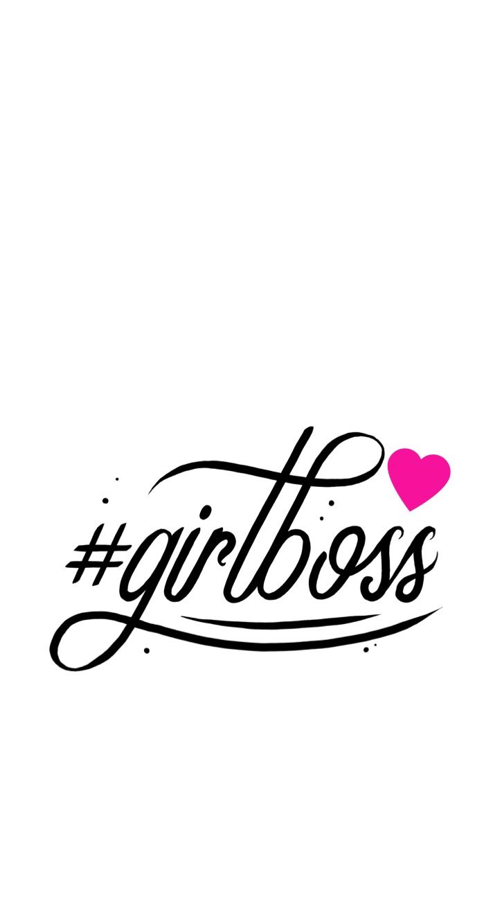 Simple Quote Wallpaper Background iPhone Girlboss Girl Boss