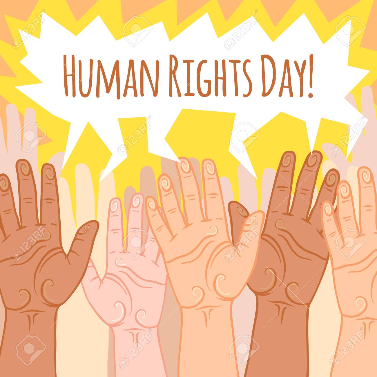 Nice And Beautiful Abstract For Human Rights Day Background With