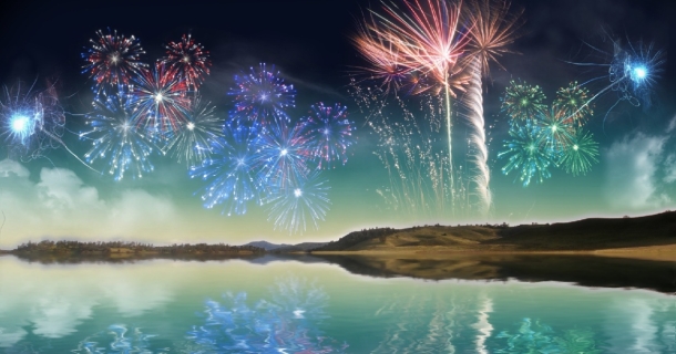 Fireworks Screensaver Animated Wallpaper Version