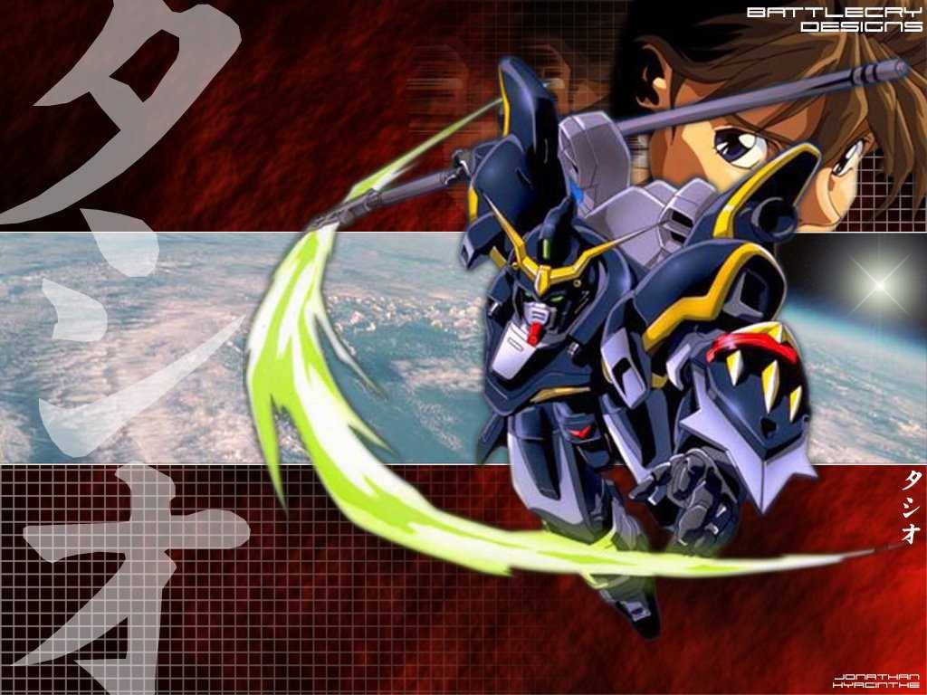 Deathscythe Battle Cry Gundam Wing Wallpaper