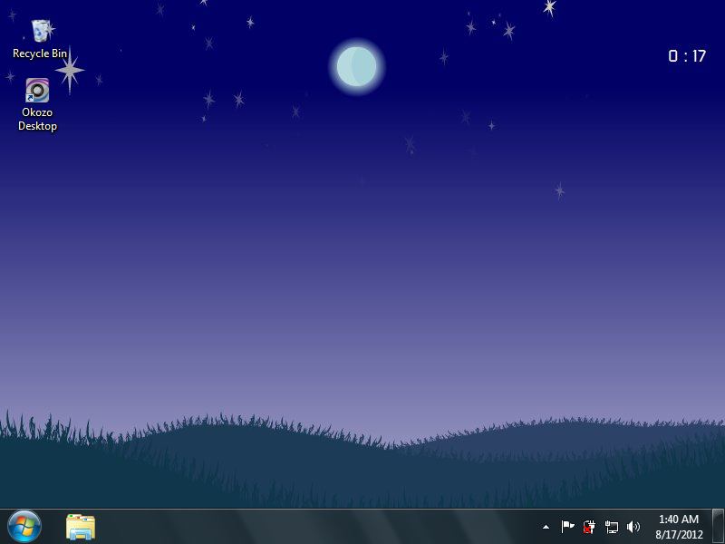 Live Desktop Clock Wallpaper Screenshot