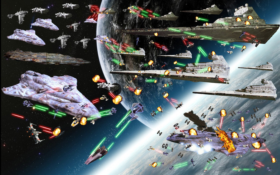 Star Wars Space Battle Of Earth By Askasumotoyoshikage