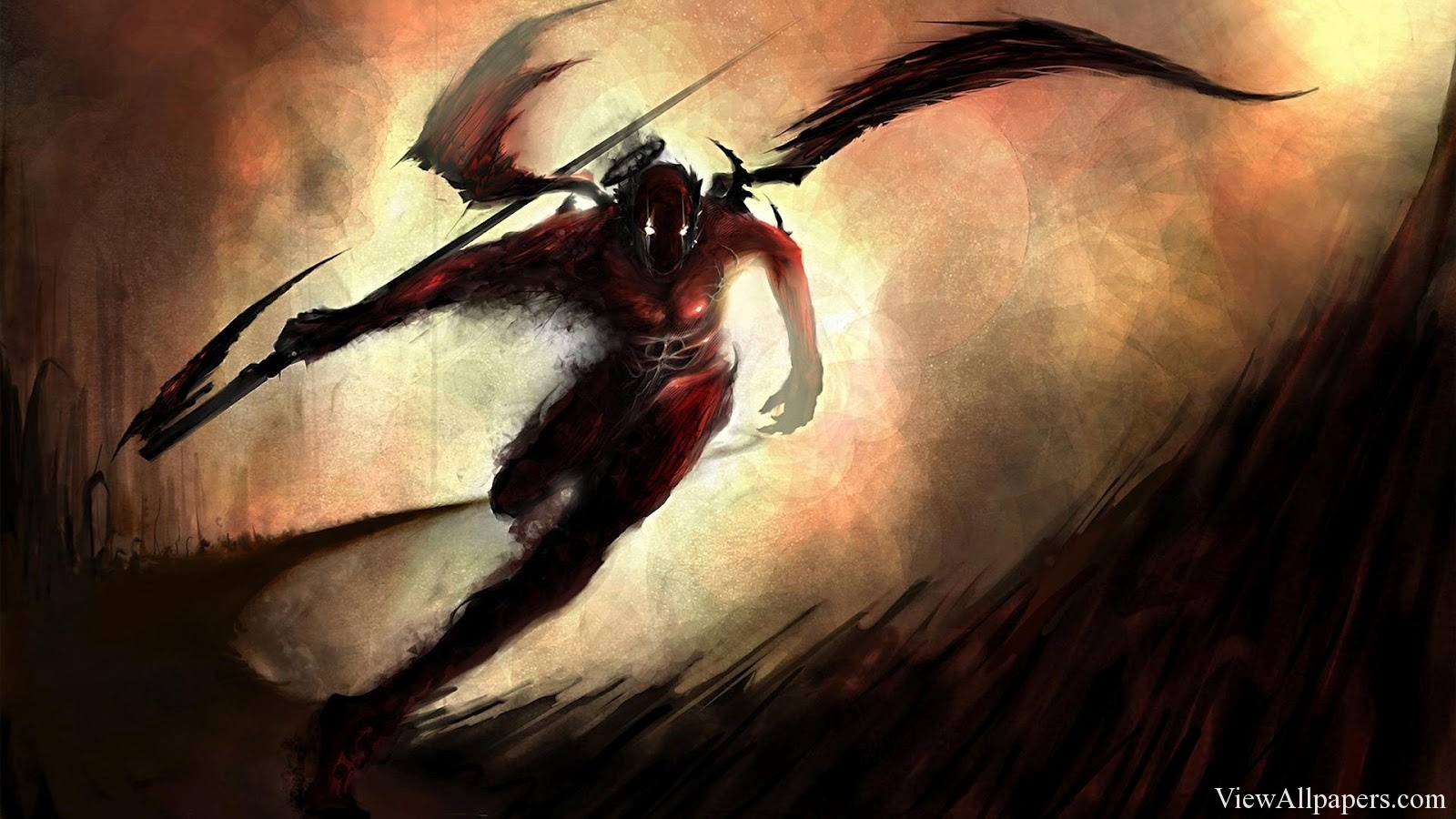 Anime Dark Warrior Wallpaper HD