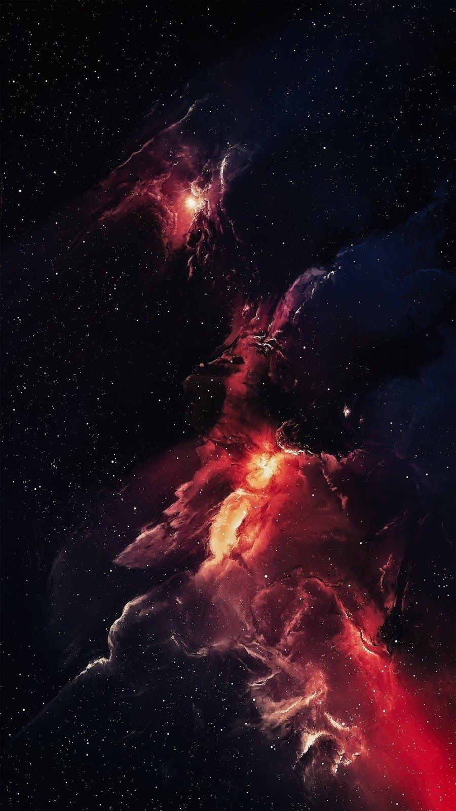 Red Space Wallpaper 4k