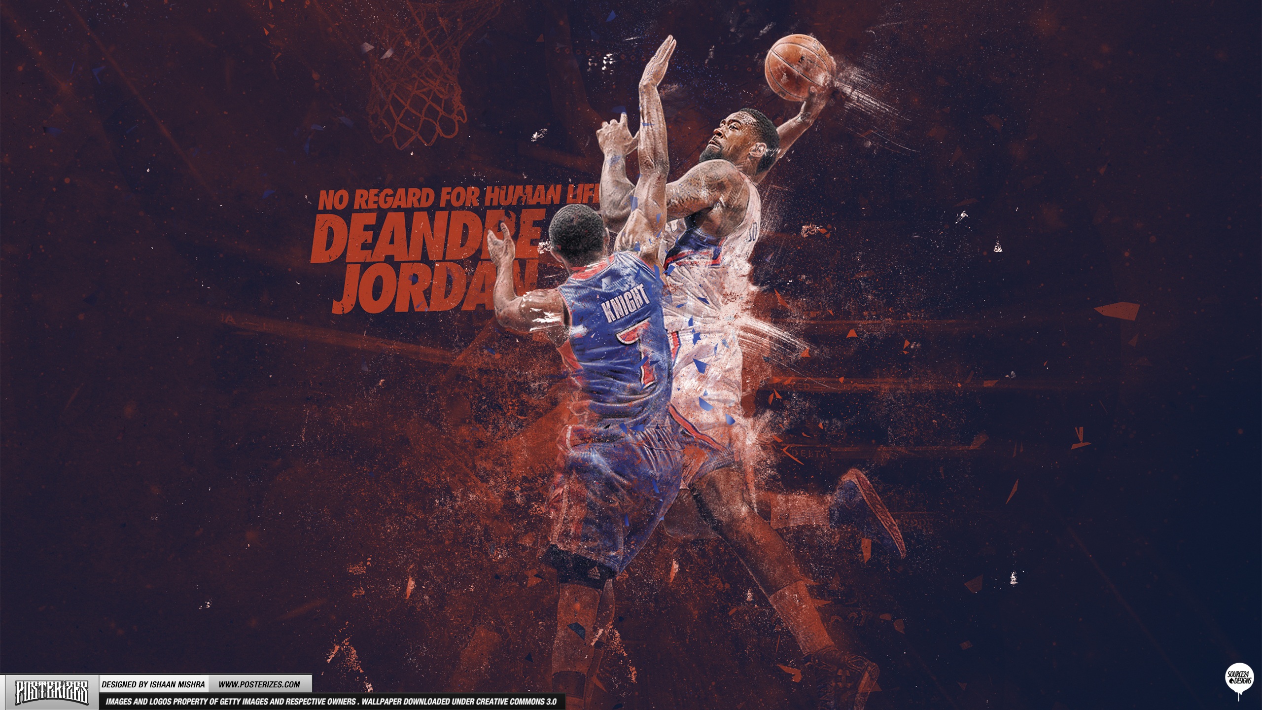 Deandre Jordan Posterizes Brandon Knight Wallpaper