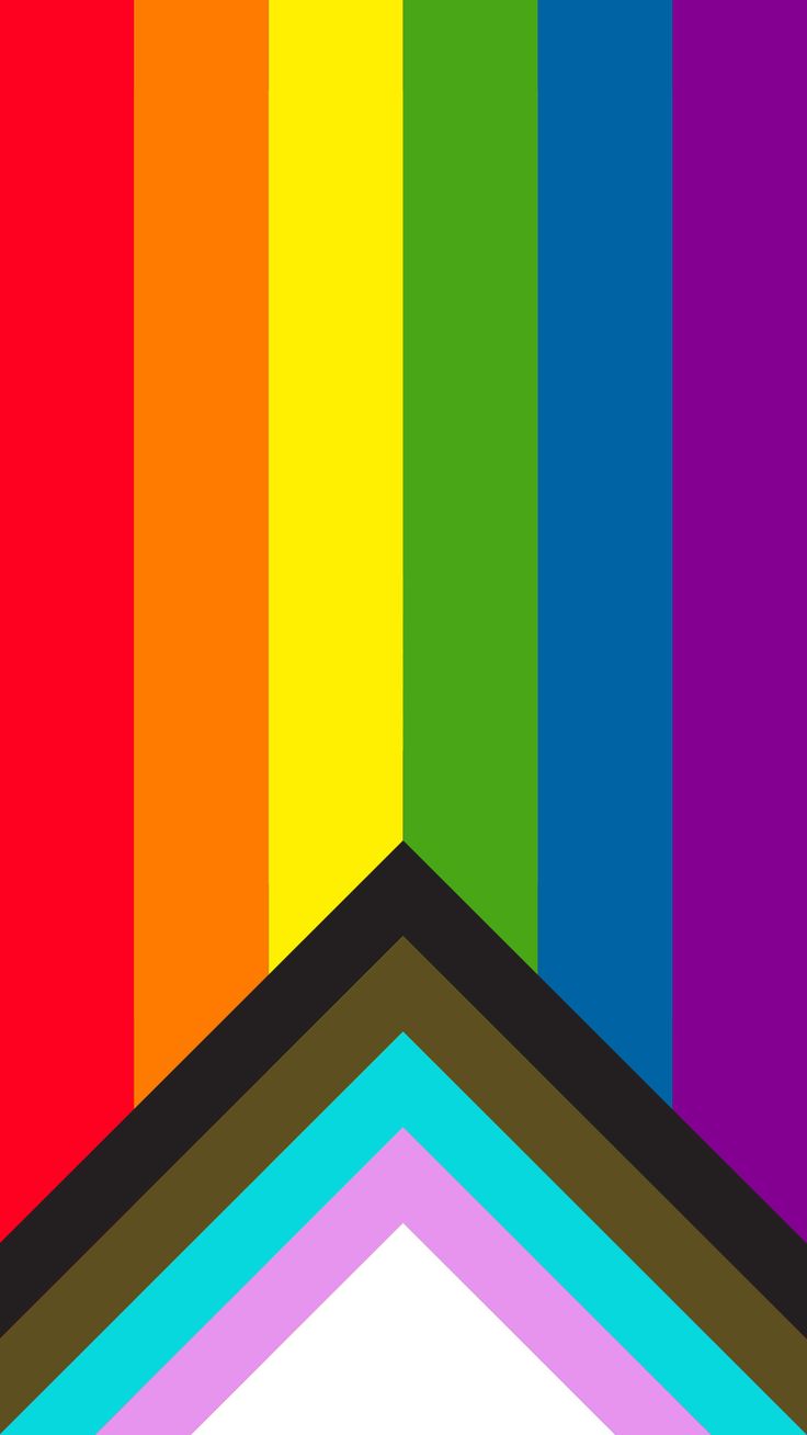 Progress Pride Flag Phone Wallpaper