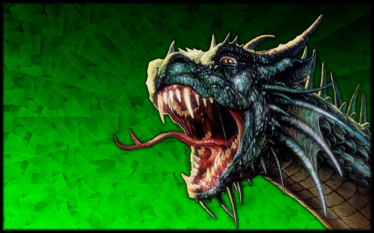 Green Dragon Fantasy Digital Art Hd Desktop Wallpaper  Wallpapers13com