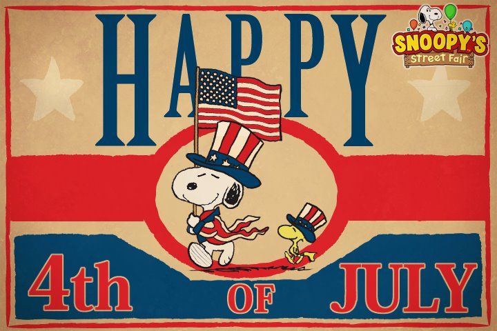 Happy 4th Of July Image Snoopy Photo Watch