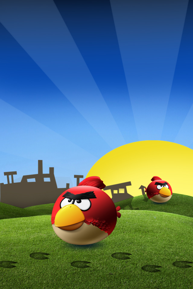 Angry Birds Angry 640x960 free Screensaver wallpaper