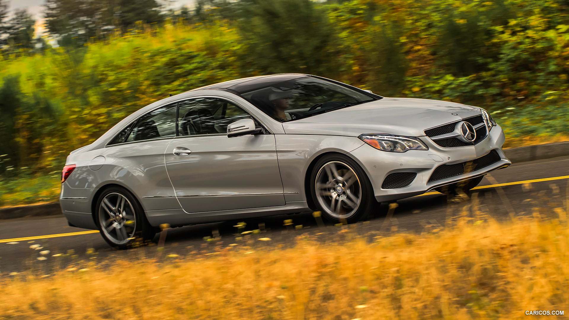 Mercedes Benz E Class E350 4matic Coupe Side HD Wallpaper