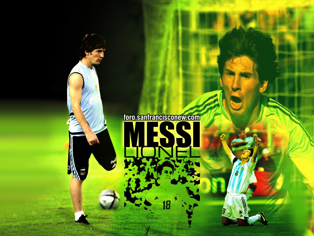 Wallpaper Lionel Messi   Foto Messi Barcelona 1024x768