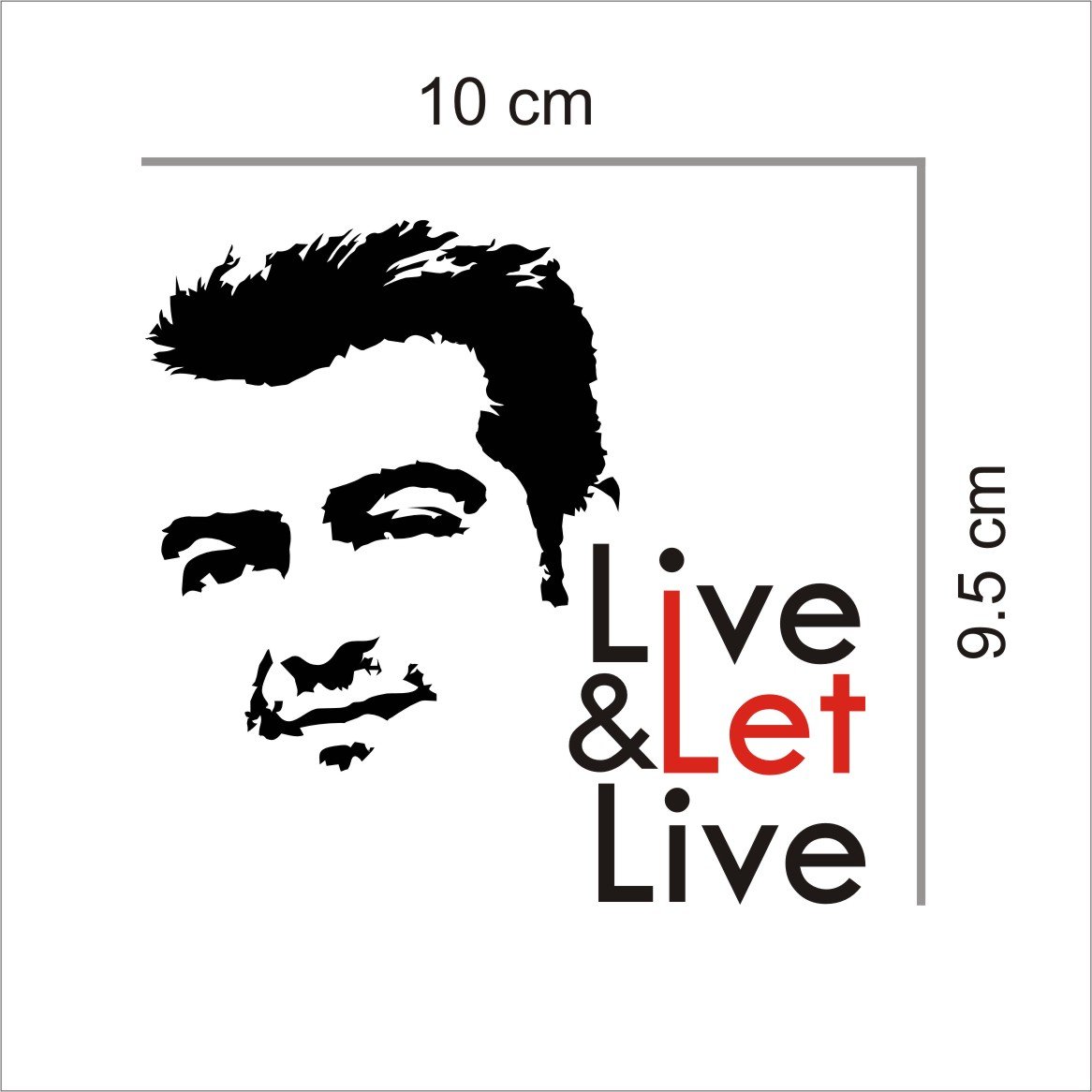 Isee Live And Let Thala Ajith Sticker Rear Styling Water