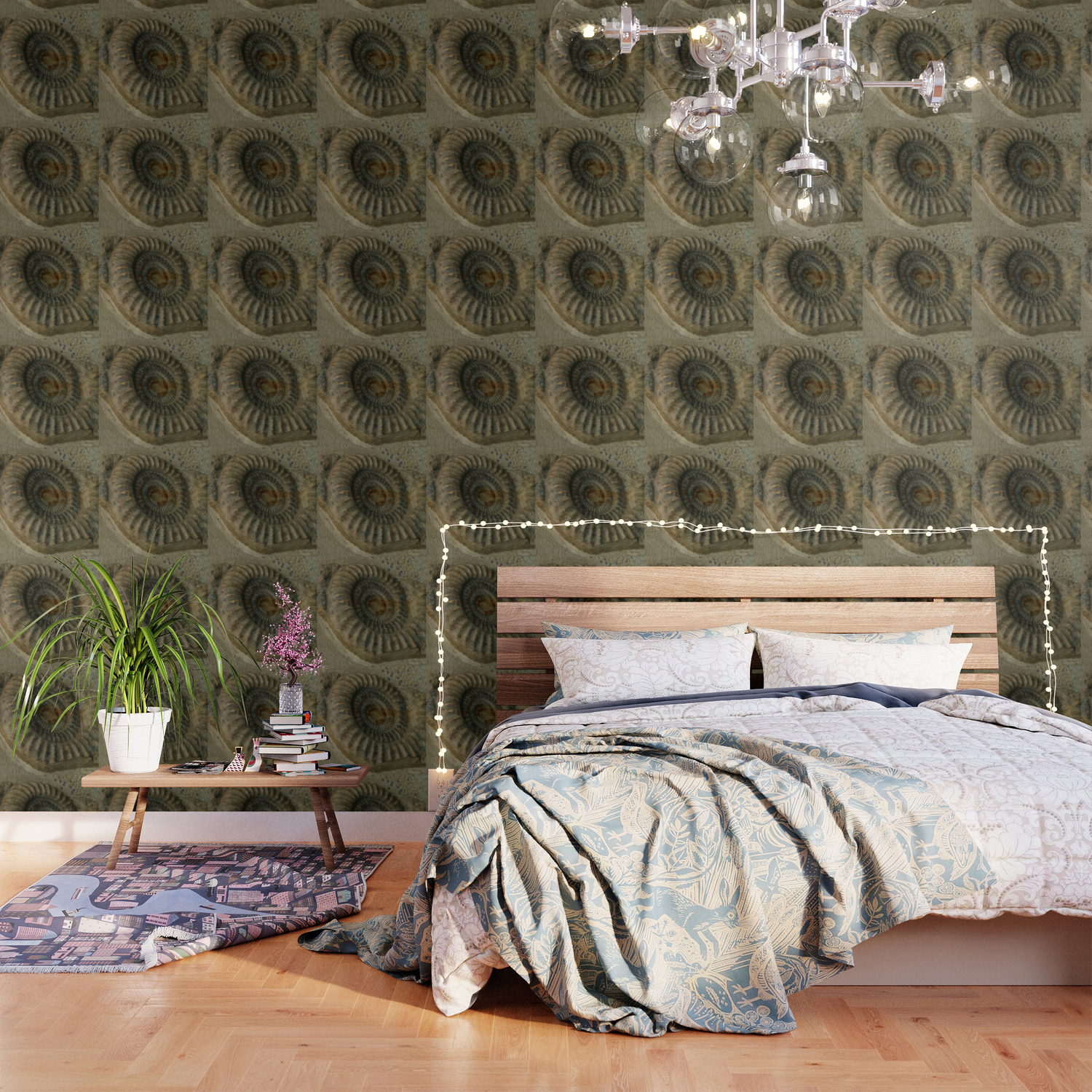Ammonite Wallpaper By Christianeschulze Society6