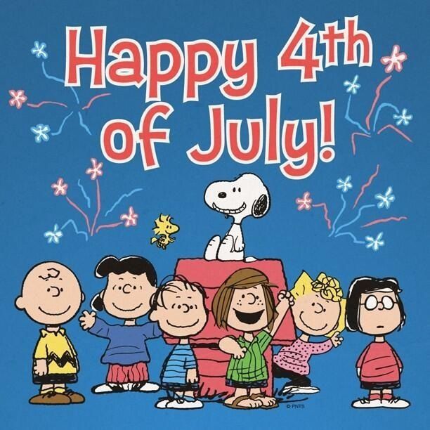 Happy 4th Of July Peanuts God Bless America