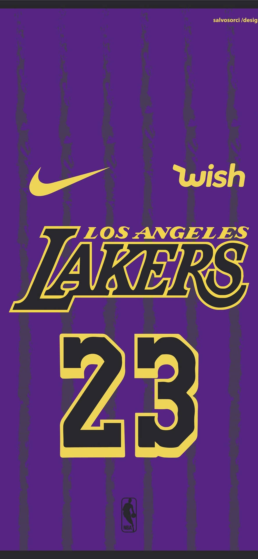 Nike Lakers Jersey With The Number On It Wallpaper