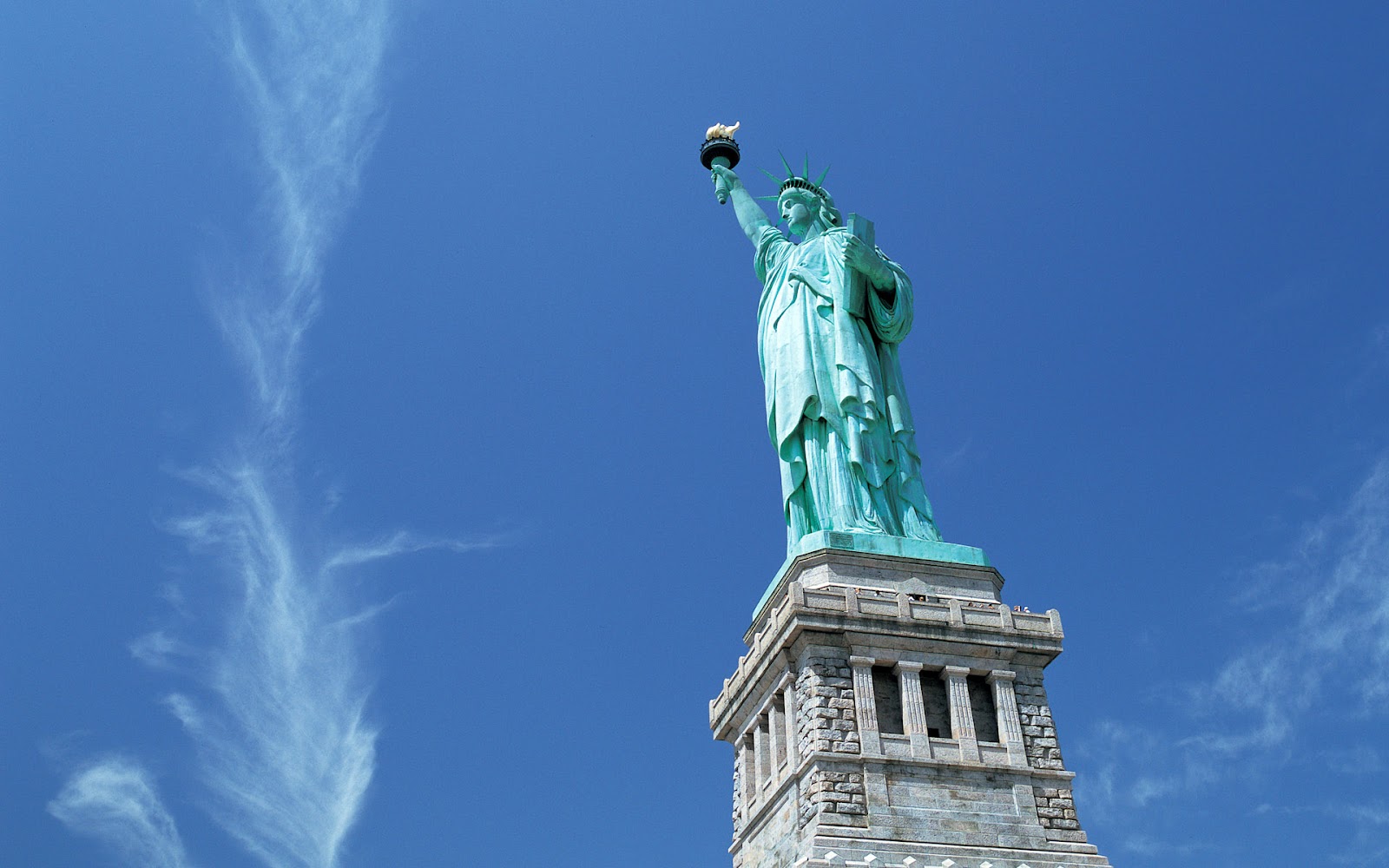 Statue Of Liberty Vrijheidsbeeld In New York HD Steden Wallpaper