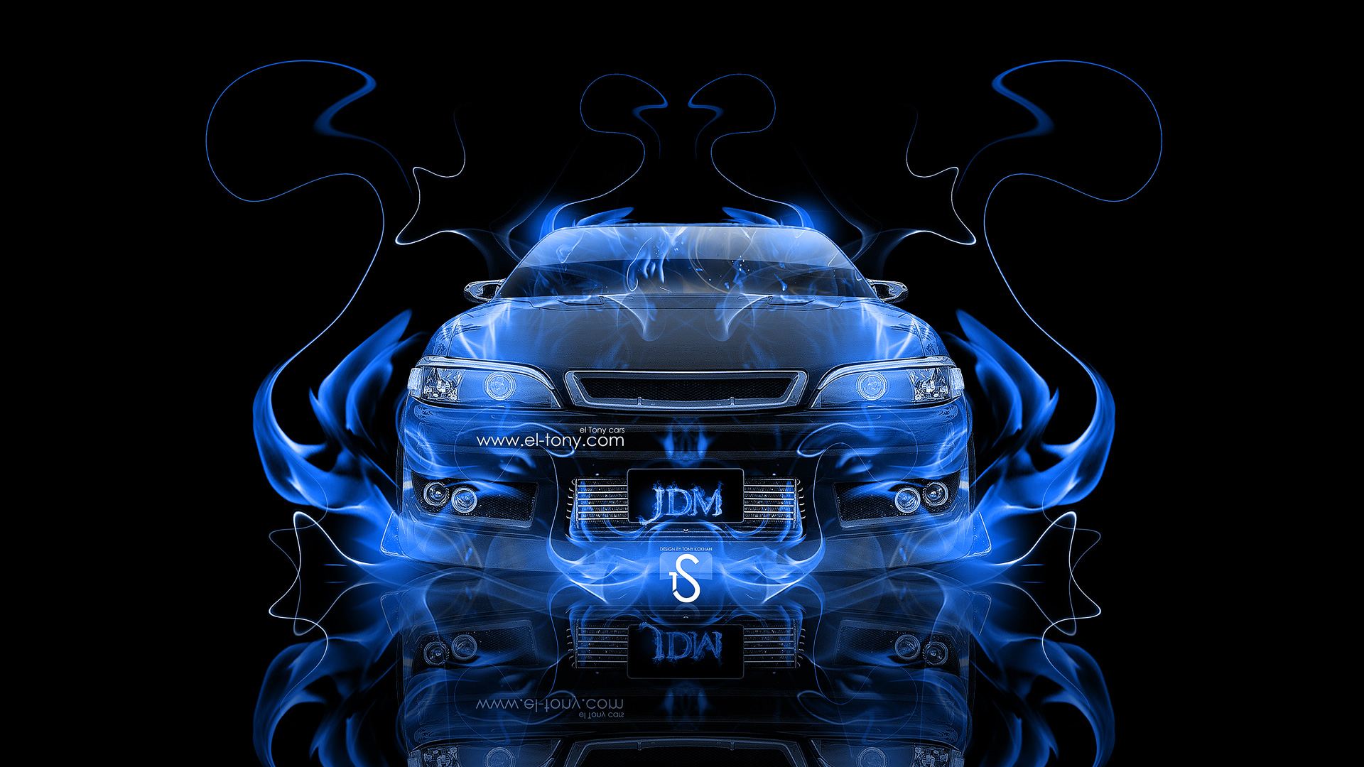 Hd Blue Fire Wallpaper Jdm fire abstract car 2013