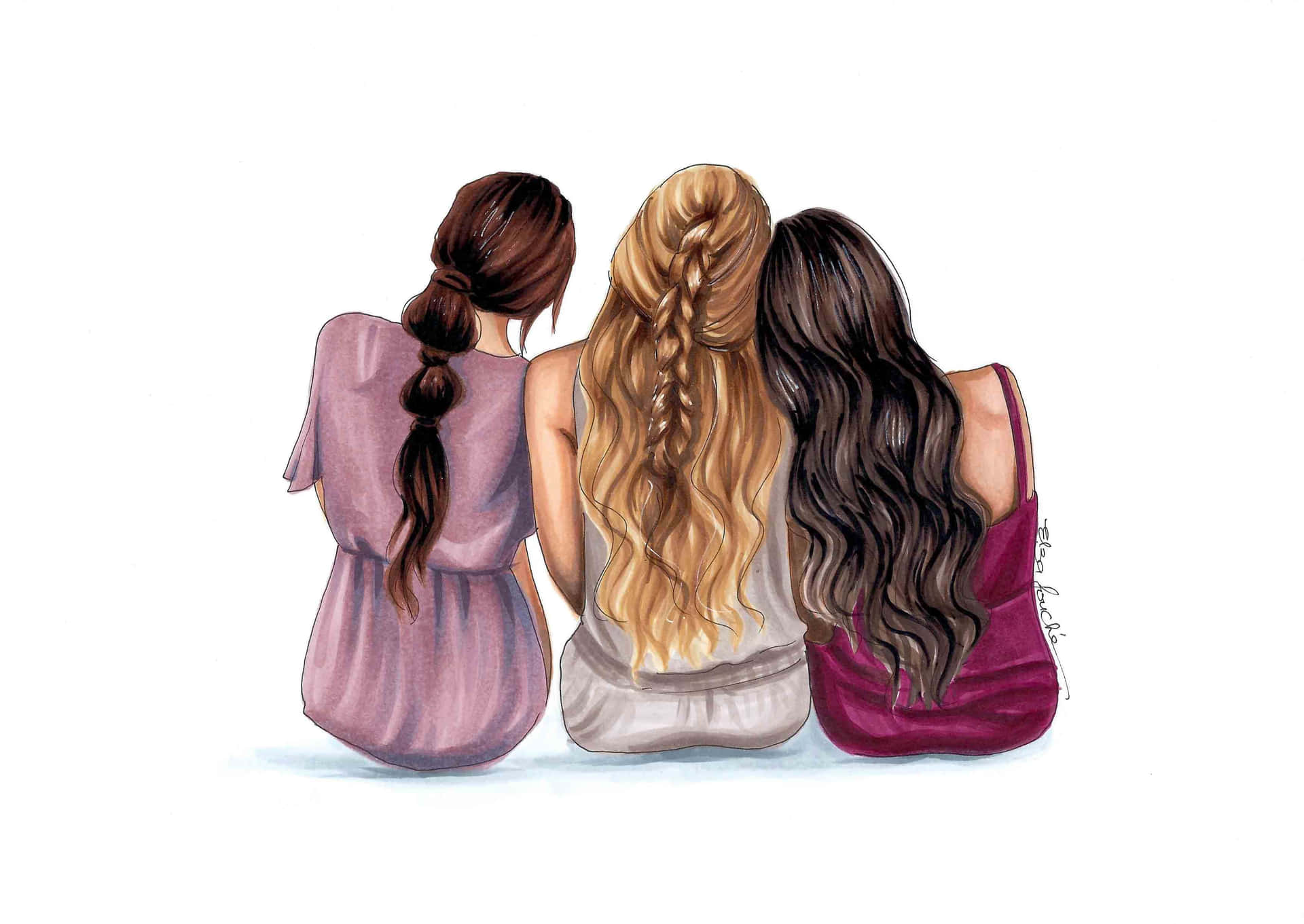 Group Of Friend Picture Wallpaper
