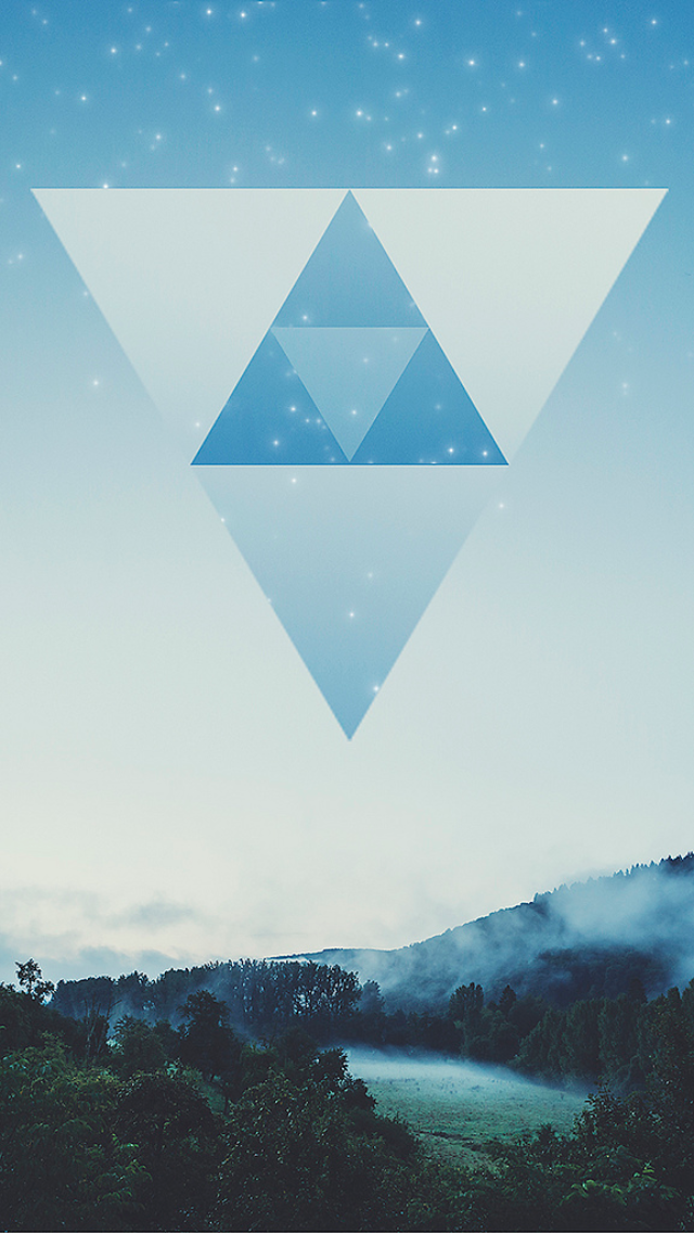 Snow Triforce iPhone Wallpaper